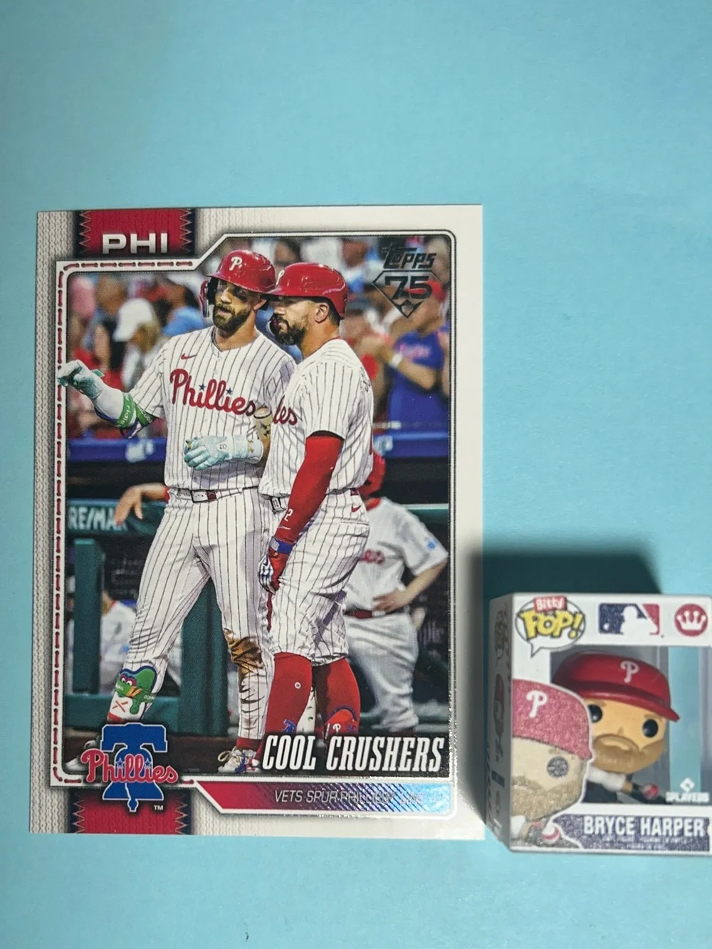 Bryce Harper ,Philadelphia Phillies MLB Bitty Bop mini figure (small 1 inch) - Picture 3 of 5